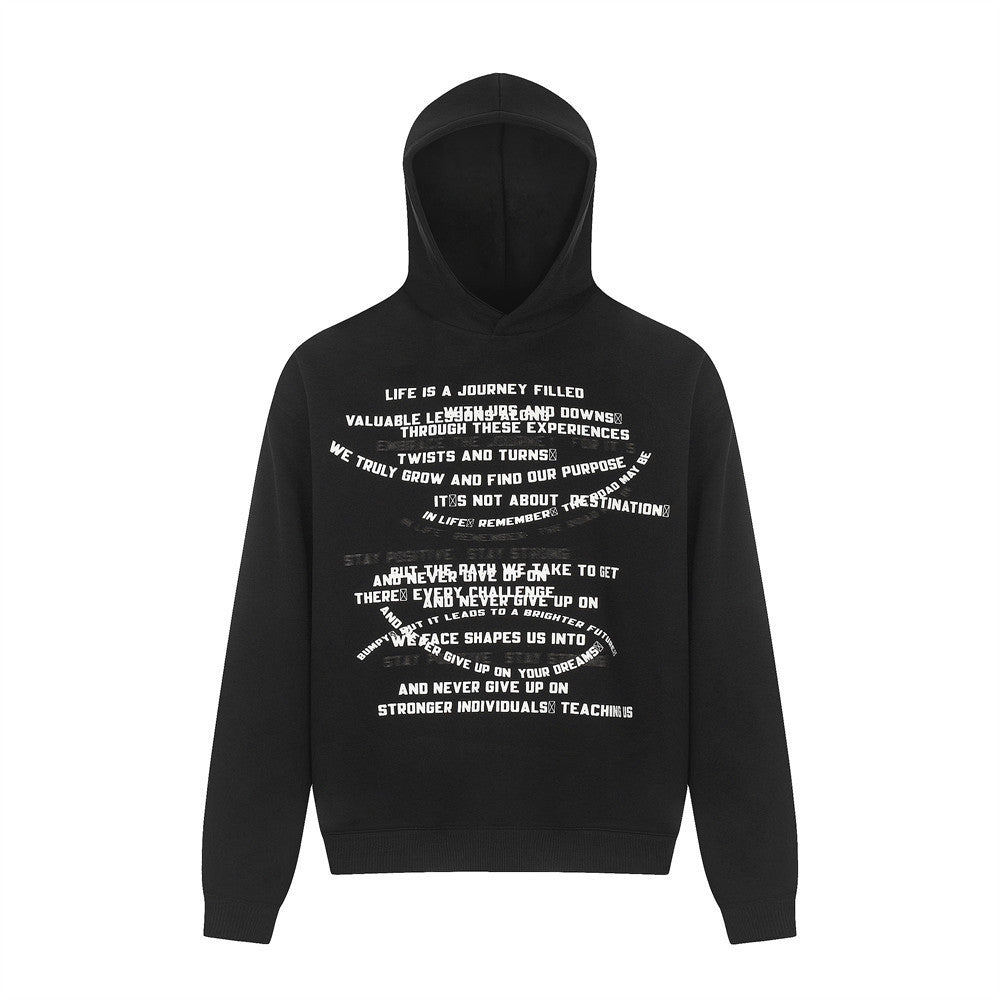 American High Street Letter Printed Hoodie