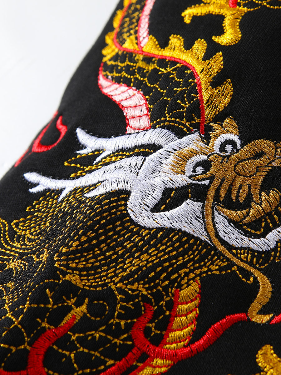 Embroidery Dragon Pattern Sweater