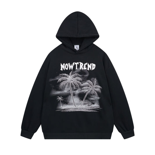 Retro Polar Fleece Hooded Sweater