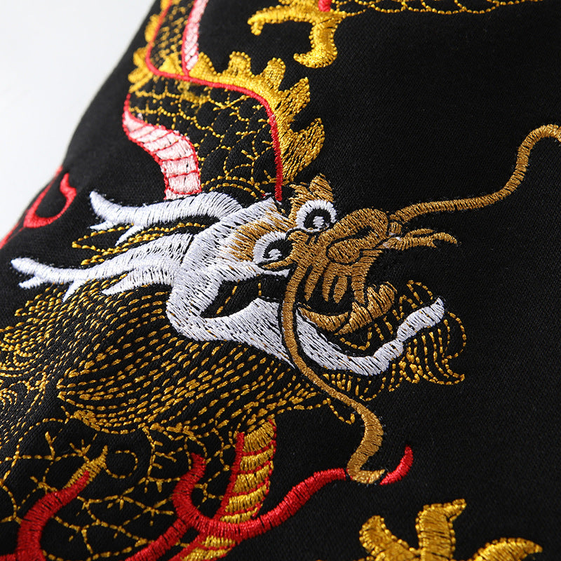 Embroidery Dragon Pattern Sweater
