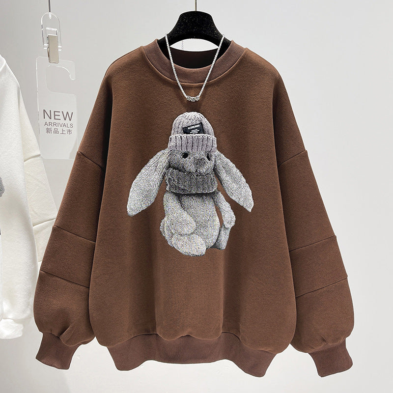 Patchwork Korean-Style Pullover Crewneck Blouse