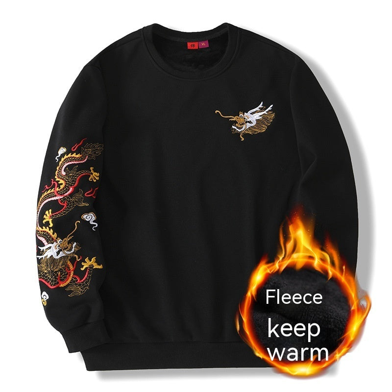 Embroidery Dragon Pattern Sweater