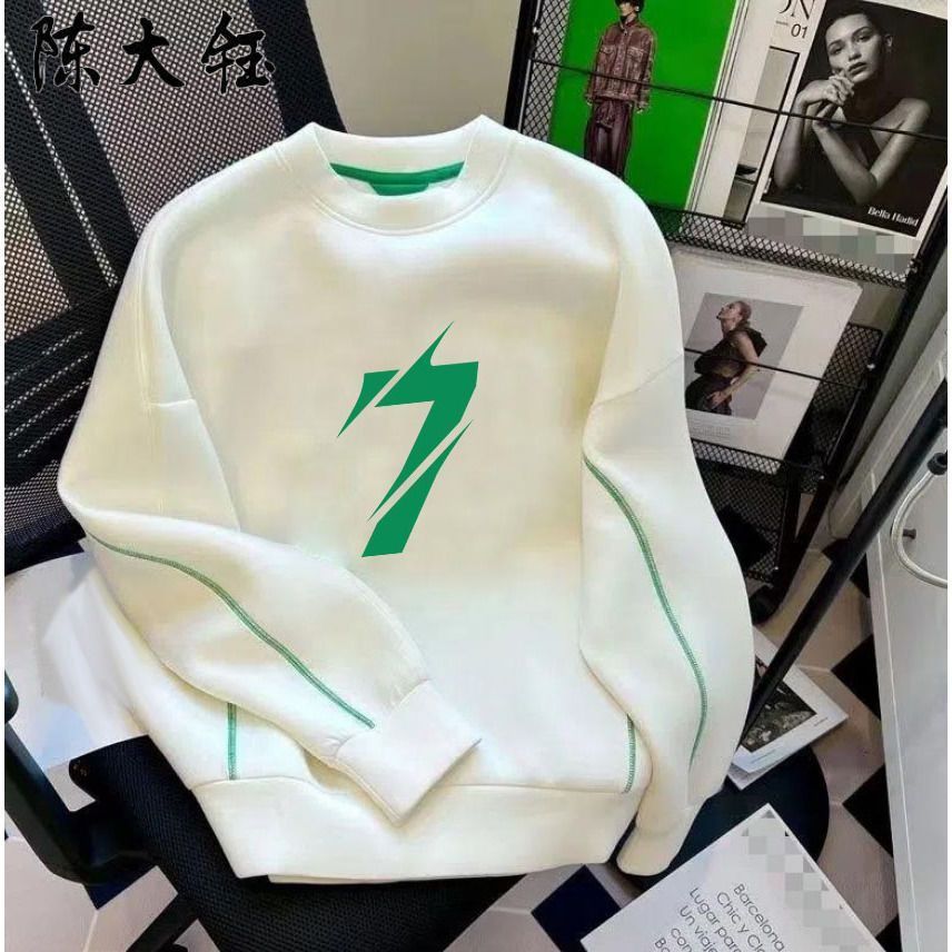 Autumn And Winter Pullover Velvet Padded Thickened Sweater Men And Women Korean Plus Size Couple